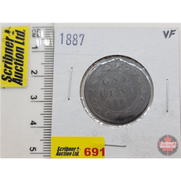 Canada Large Cent 1887 (SEE PICS!)  (Listing & Descriptions are a GUIDE ONLY and are subject to chan