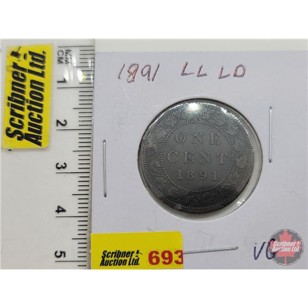 Canada Large Cent 1891 (SEE PICS!)  (Listing & Descriptions are a GUIDE ONLY and are subject to chan