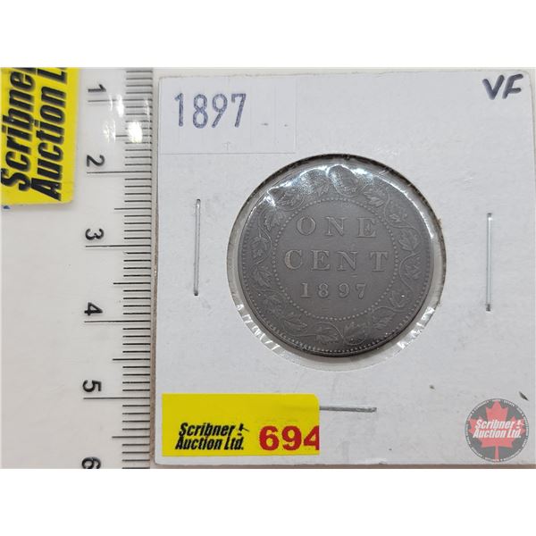 Canada Large Cent 1897 (SEE PICS!)  (Listing & Descriptions are a GUIDE ONLY and are subject to chan