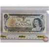 Image 3 : Canada $1 Bills 1973 "X Replacement" (2 Consecutive) : Crow/Bouey #EAX1943595-596 (See Pics for Vari