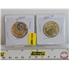 Image 1 : Canada Loonies 2025 (2) Color ; Non-Colored (SEE PICS!)  (Listing & Descriptions are a GUIDE ONLY an