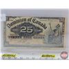 Image 2 : Collector Combo (2) : - 1900 Dominion of Canada Twenty Five Cent "Shinplaster" : Boville - 1900 Larg