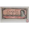 Image 3 : Canada Bills 1954 (3) :  - $5 Bill : Beattie/Rasminsky #JX0039013 - $2 Bill : Lawson/Bouey #UG373297