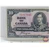 Image 2 : Bank of Canada $10 Bill 1937 : Coyne/Towers #DT1017045 (See Pics for Varieties, Conditions, Serial N
