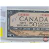 Image 3 : Canada $50 Bill 1954DF "Devils Face" : Beattie/Coyne #AH1844991 (See Pics for Varieties, Conditions,