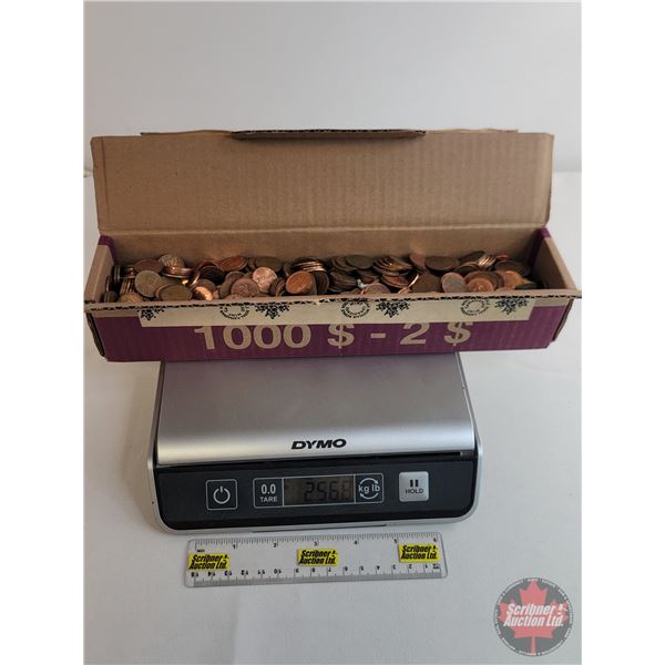 Canada Penny Collection (Box Lot) (Approx 1000 Coins) (Variety) (Weighs : 2.568kgs) (SEE PICS!)  (Li