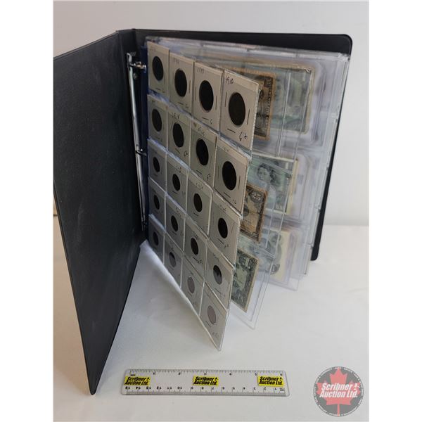 Binder Lot - Junior Collector Starter Kit (Canada Bills & Coins & Foreign Coins): - Sheet 1 : Canada