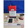 Image 1 : Esso Group (5) :  - F-Style Can - Grease Can - Salt Shaker - Note Book 1957/58 Hockey Schedule (Larg