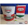 Image 1 : CO-OP Grease Pail & F-Style Can (Pail Measures : 11-1/2"H x 11-1/2"Dia)