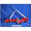 Image 1 : Buddy L & Tonka Fire Trucks (Note: Buddy L Missing Parts)