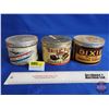 Image 1 : Tobacco Tins (3) : DIXIE/Daily Mail/Brier Plug (All Measure : 3-1/4"H x 4-1/4"Dia)
