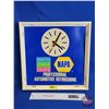 Image 1 : NAPA Clock (Battery Operated) (Measures : 16"H x 16"W x 2-1/4"D)