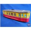 Image 8 : Tin Friction Toys (2) : Street Car & Bus (Both Measure : 3"H x 3"W x 11-1/2"D)