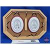 Image 2 : Glass Framed Collector Plates : Lady Diana (Measures : 14-1/2"H x 21"W)