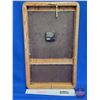 Image 2 : Mirror Oak Frame Clock : Kindersley Wildlife Federation (1993) (Measures : 21-3/4"H x 13-1/4"W 1-1/4
