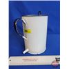 Image 1 : Enamel Hospital Ware : Hanging Liquid Dispenser (Measures : 8-1/2"H x 5-1/2"W x 6-1/2"D)