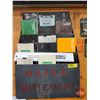 Image 1 : Metal Wall Hanging Brochure Holder w/ John Deere Hand Books (22"H x 13-1/2"W x 8"D)
