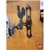 Image 2 : Cast Iron Rooster Wall Mount Plant Hanger (Measures : 12"H x 11"W x 2"D)