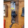 Image 2 : Parker Coffee Grinder : Wall Mount (Wood Plaque Measures : 18-1/2"H x 6-3/4"W)