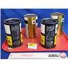 Image 2 : Vintage IH Oil Cans (4) : IH No.1 Engine Oil (2) (Full) & HY-TRAN (2) (Empty) (All Measure : 6-1/2"H