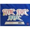 Image 1 : License Plates (3) : NWT Polar Bear - 1981 (Commercial Vehicle) - 1981 - 1979 (All Measure 6 x 12)