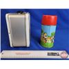 Image 2 : Mickey Mouse Tin Lunch Box w/ Thermos (Measures : 7"H x 8"W x 4"D)