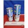 Image 2 : Bardahl Snowmobile Oil Cans (2) (Full) (Tallest Measures : 7-1/4"H x 2-1/2"Dia)