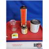Image 2 : IH Collector Combo (4) : - Milker Pump Oil Tin (8"H) - Gasket Maker Tin - Anti-Seize Tin (Full) - Ra