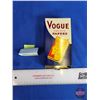 Image 1 : Vogue Cigarette Paper Dispenser  (Measures : 6-1/2"H x 3"W x 2"D)