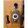 Image 1 : Wood Box Telephone : Automatic Electric Company : Chicago USA (Measures : 12"H x 7"W x 8"D)