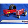 Image 1 : Diecast Toy Tractor & Wagon : IH c/w Variety of Tires (Scale 1:16 ERTL)