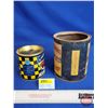 Image 2 : Confectionary Tins (2): Edwardsburg & Checker (Paper Labels) (Tallest Measures : 6"H)