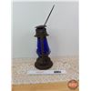Image 2 : Barn Lantern : E.T. Wright & Co. Pat. 1905 (Blue Globe)  (Measures : 14"H)