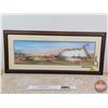 Image 1 : Framed & Matted Print : Now & Then By C.Tasche  (2005) Limited Edition 41/395  (Measures : 14"H x 32