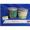 Image 2 : Tobacco Tins (2) : Winchester & Strollers (Both Measure 4-1/4"H x 4-1/4"Dia)