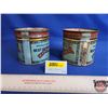 Image 2 : Tobacco Tins (2) : OLD CHUM (Both Measures : 4"H x 4-1/4"Dia)