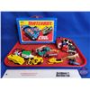 Image 1 : Vintage Matchbox Carry Case w/ Matchbox & Hot Wheels Cars (Case Measures : 7"H x 10"W x 3"D)