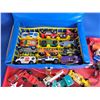 Image 2 : Vintage Matchbox Carry Case w/ Matchbox & Hot Wheels Cars (Case Measures : 7"H x 10"W x 3"D)