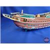 Image 8 : Tin Toys (2) : Modern Toys Japan ; Locomotive & Ship (Ship Missing Mast) (Battery Operated) (Not Tes