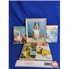 Image 1 : Lassie Combo : Framed Photo & (4) Hardcover Books (Picture Measures 11"H x 9"W)