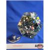 Image 1 : Glass Canister w/ Marbles (Canister Measures : 9"H)