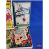 Image 2 : Vintage Games (5) : - Popeye - Disney Mastermind - Funnyface Skillball - Coast Defense Gun - Monopol