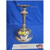 Image 1 : Nickel Plated Gas Lamp (Missing Pieces) (Measures : 14"H)