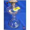 Image 5 : Coal Oil Pedestal Lamp : Queen Mary Burner (Total Height w/Chimney : 16"H)