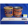 Image 1 : Canada Straight Cut Plug Tobacco & Cigarette Tobacco Tins (Note: Cigarette Cardboard Paper Label)