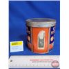 Image 2 : Canada Straight Cigarette Tobacco Tin (45 Cent) (Measures : 4-1/2"H x 4-1/4"Dia)