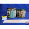 Image 2 : Tucketts Orinoco Tobacco Tins (2) (Largest Measures : 4-1/4"H x 4-1/4"Dia)