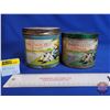 Image 3 : Tucketts Orinoco Tobacco Tins (2) (Largest Measures : 4-1/4"H x 4-1/4"Dia)