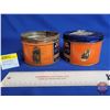 Image 2 : Canada Straight Cigarette Tobacco Tin (2) (25 Cent) (Note: One Tin Missing Lid & Seem Has Let Go) (M