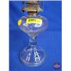 Image 5 : Coal Oil Lamp : Banner Burner (Total Height w/Chimney : 15-1/2"H)